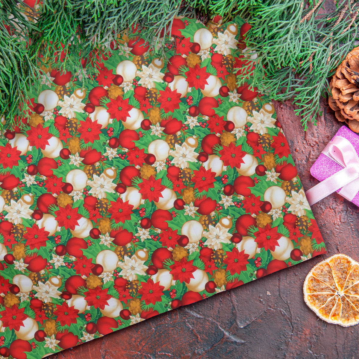 Mantel, Diseño Navideño, 2x1.5 m