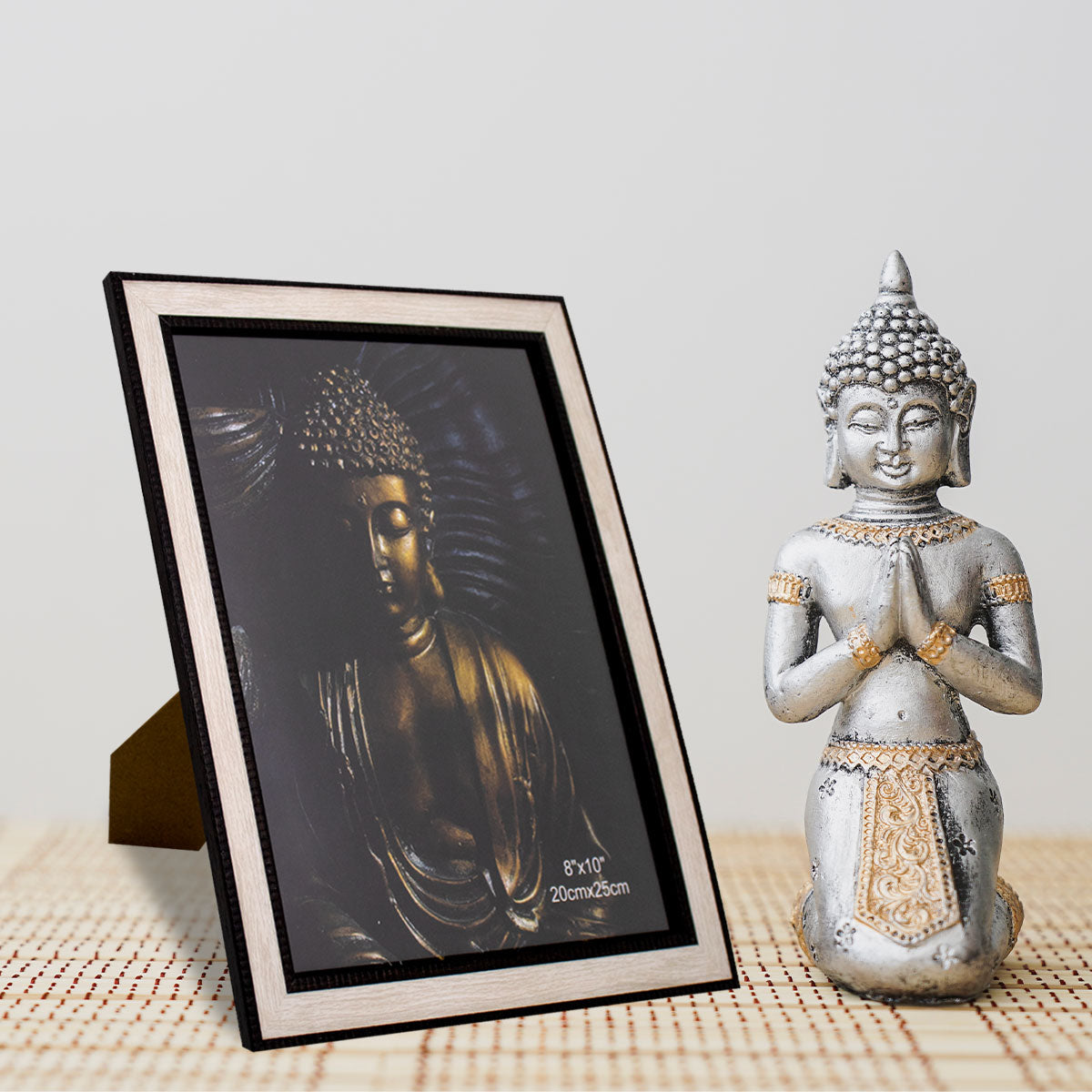 Portarretrato Marco con Textura Madera Beige 20x25cm