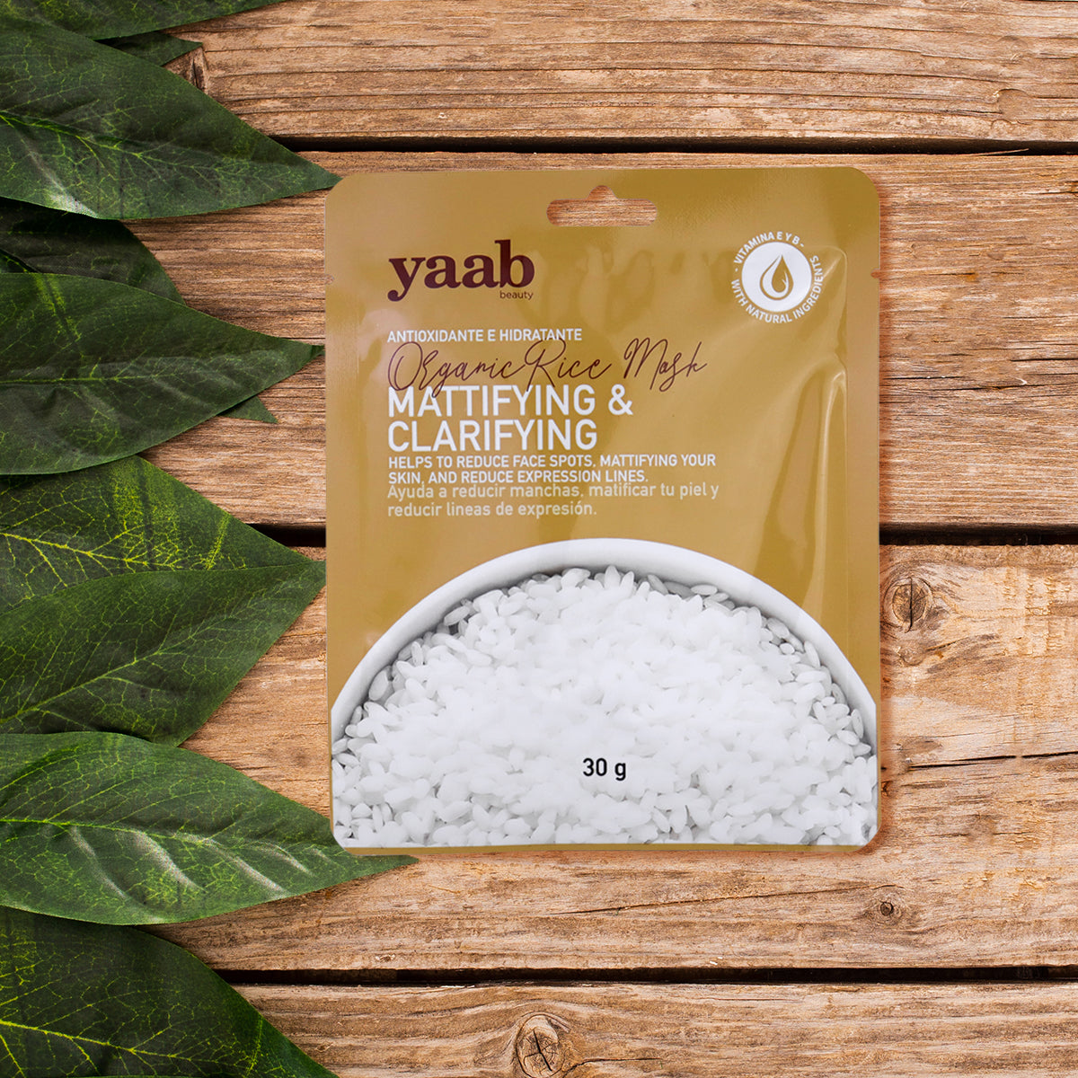 Yaab Beauty, Mascarilla de Arroz Orgánico