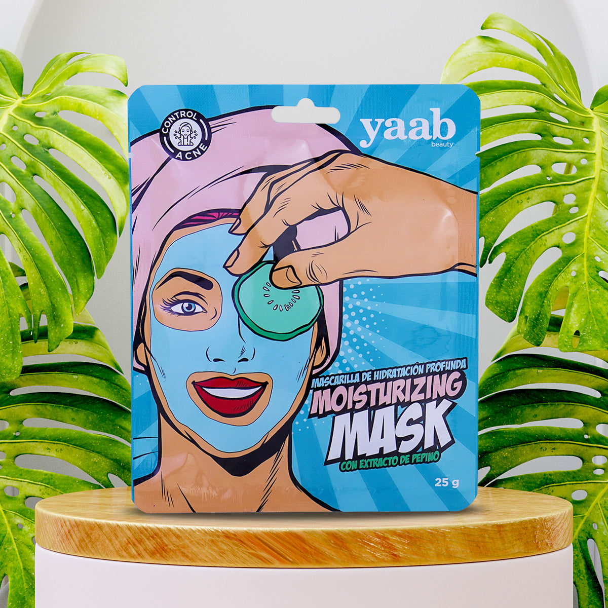 Yaab Beauty, Mascarilla Facial con Extracto de Pepino