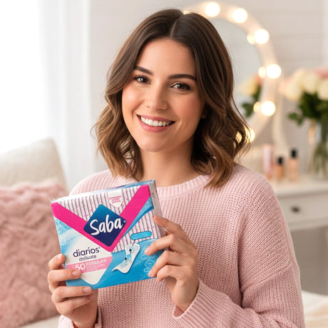 Paquete de 50 protectores diarios, Saba