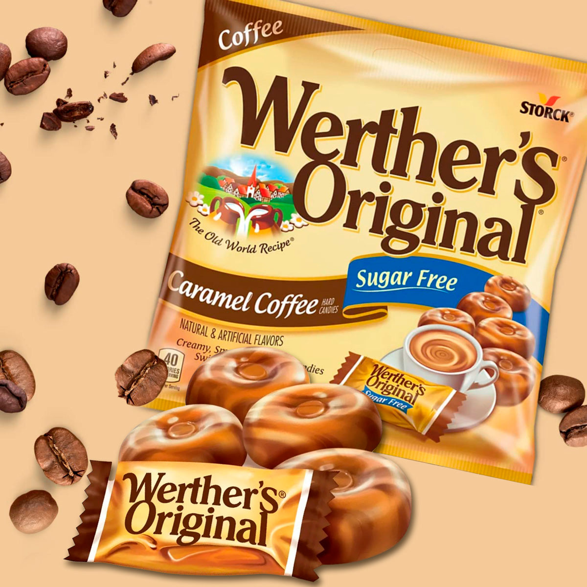 Werther's Original Caramelos Duros con Sabor a Café 75g