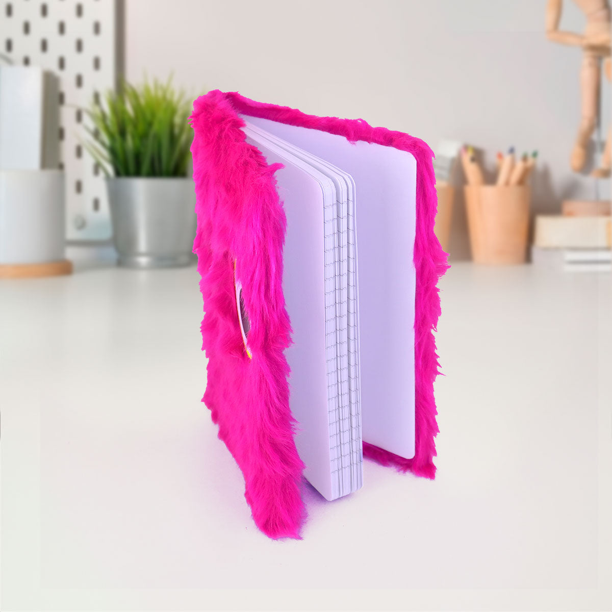 Libreta Peluche color Fucsia