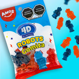 Gomitas 4D en Forma de Robot, Amos 62 gr.