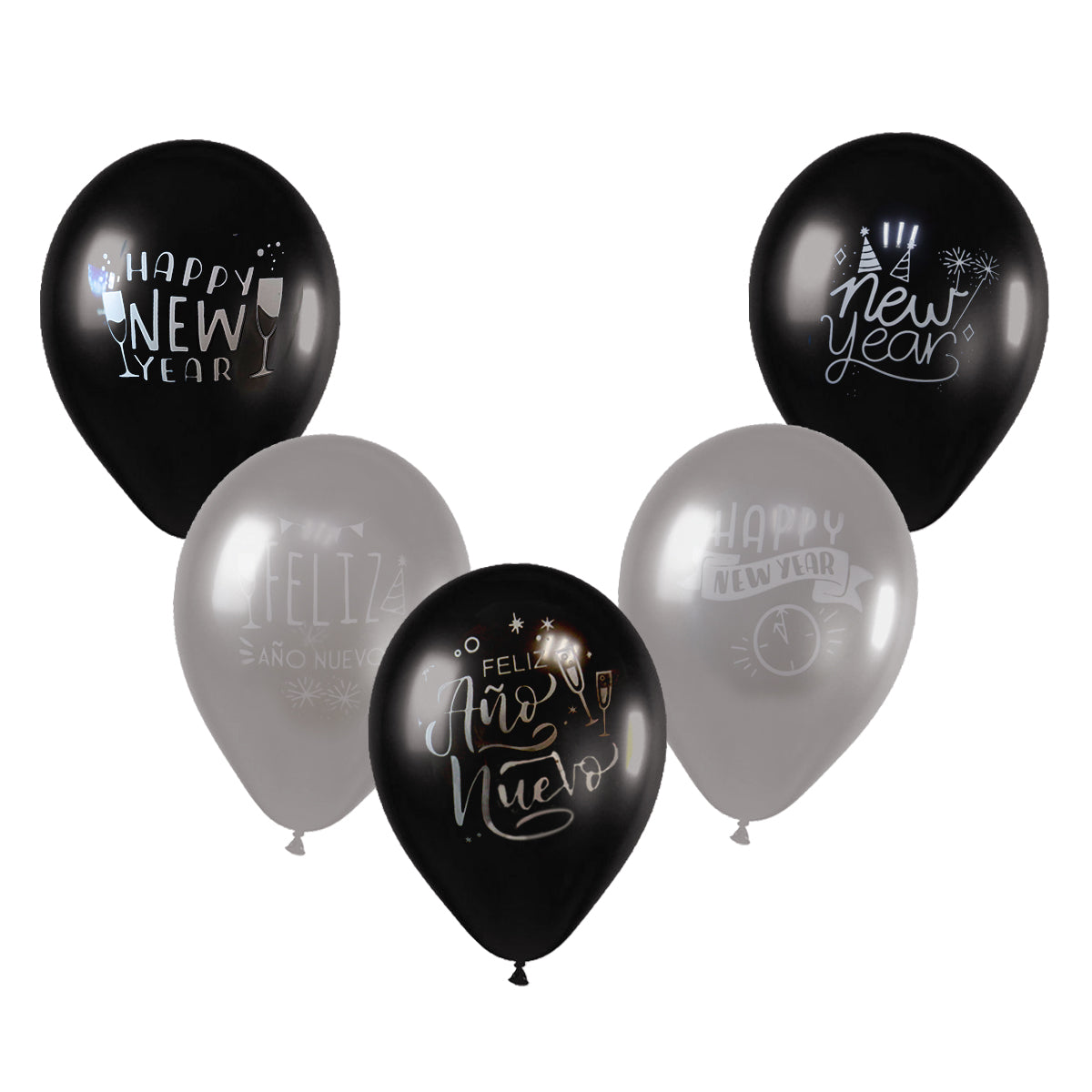 Globos Impresos con Diseño Año Nuevo