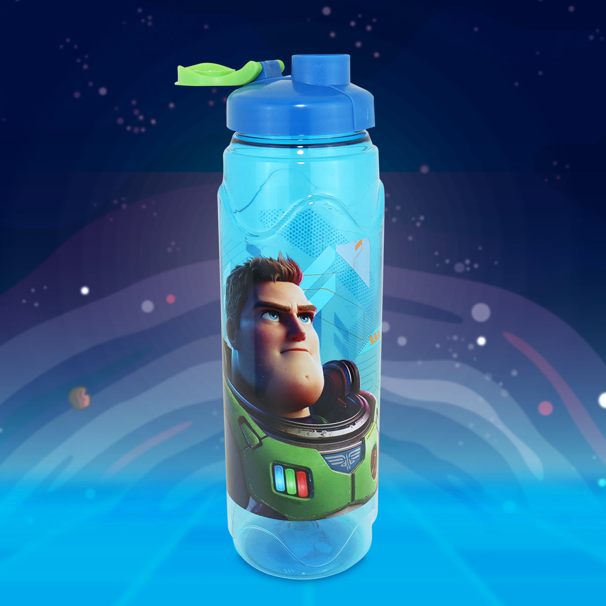 Botella de Plástico color Azul con Diseño de Buzz Lightyear