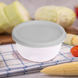 Contenedor Hermético Transparente con Tapa Gris de 200 ml