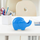 Dispensador de Cinta Adhesiva en Forma de Elefante, Color Azul, 3 pzas