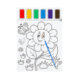 Dibujo de Flor para Colorear con Acuarelas