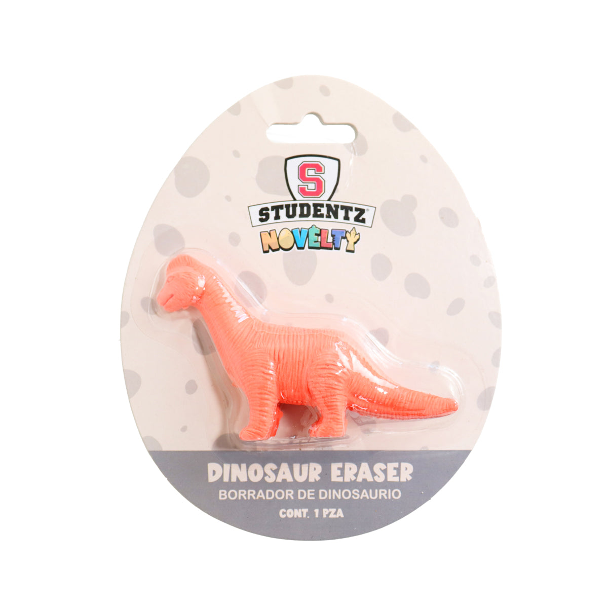 Goma de borrar en forma de dinosaurio, Studentz, Color Naranja