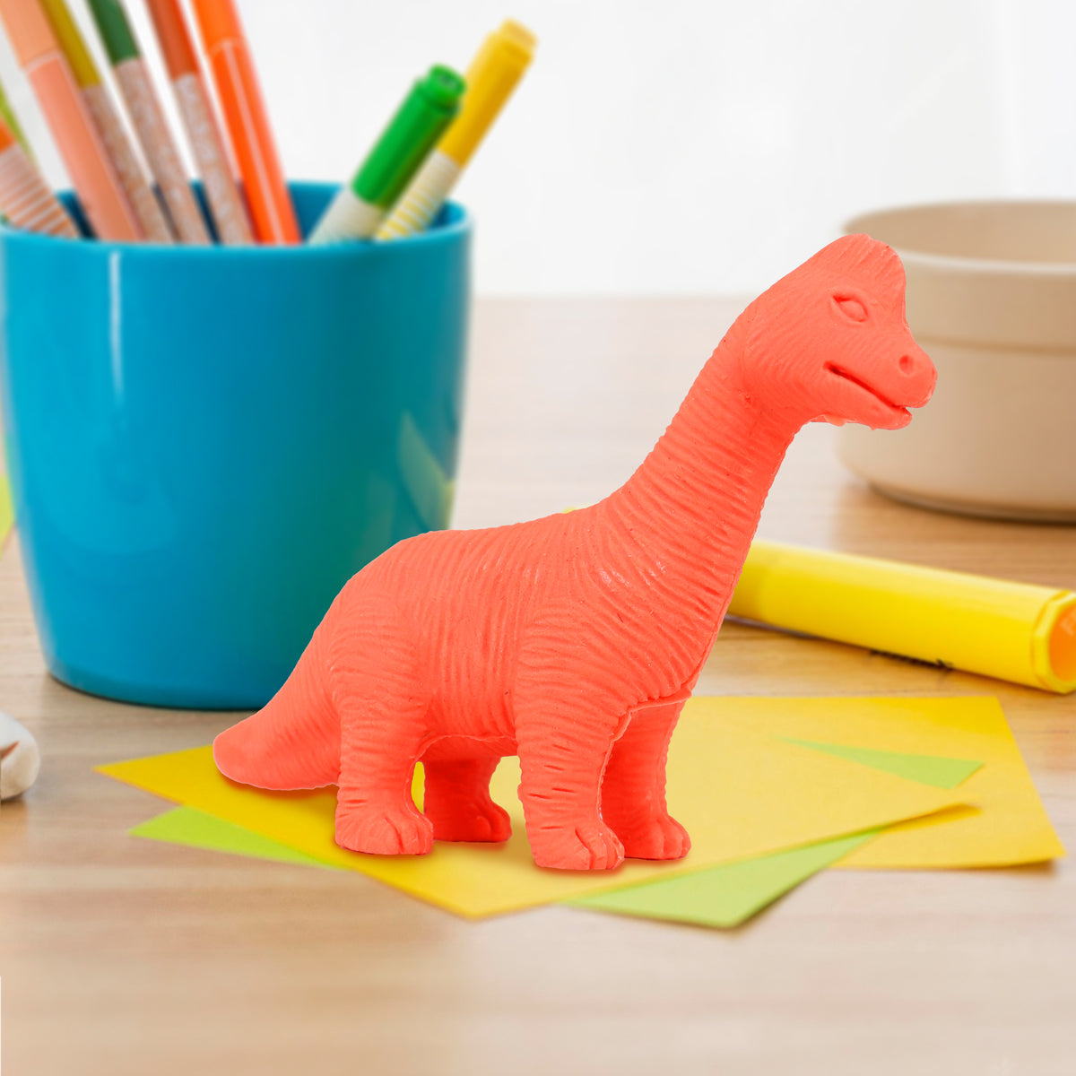 Goma de borrar en forma de dinosaurio, Studentz, Color Naranja