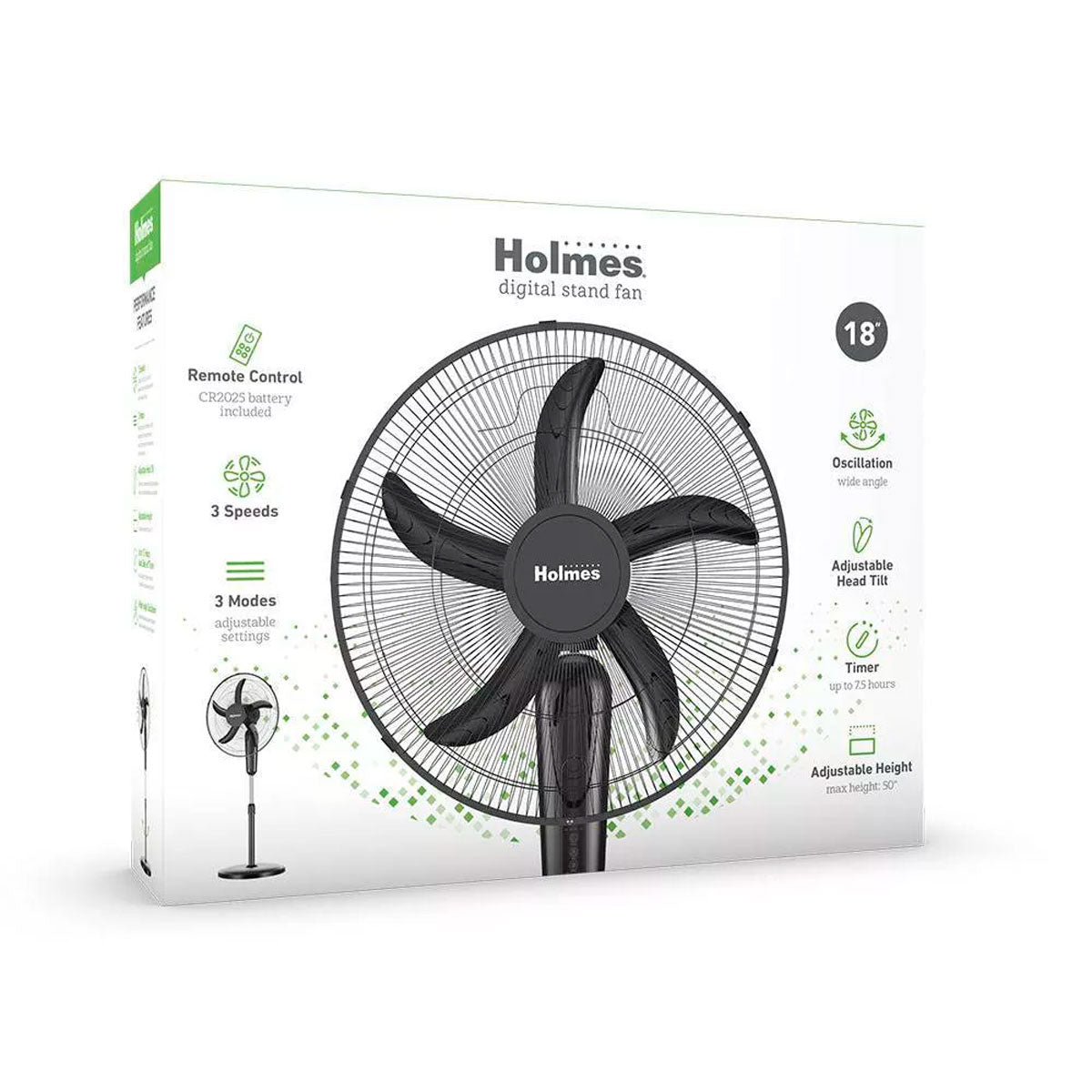 Ventilador Digital de 3 Velocidades, Holmes