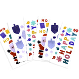 Set de 3 Hojas con Stickers Navideños