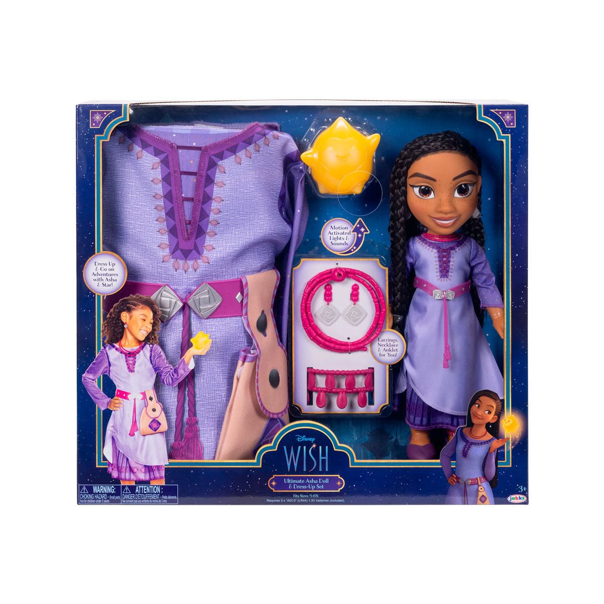 Juego de Muñeca y Disfraz de Asha Wish, Disney