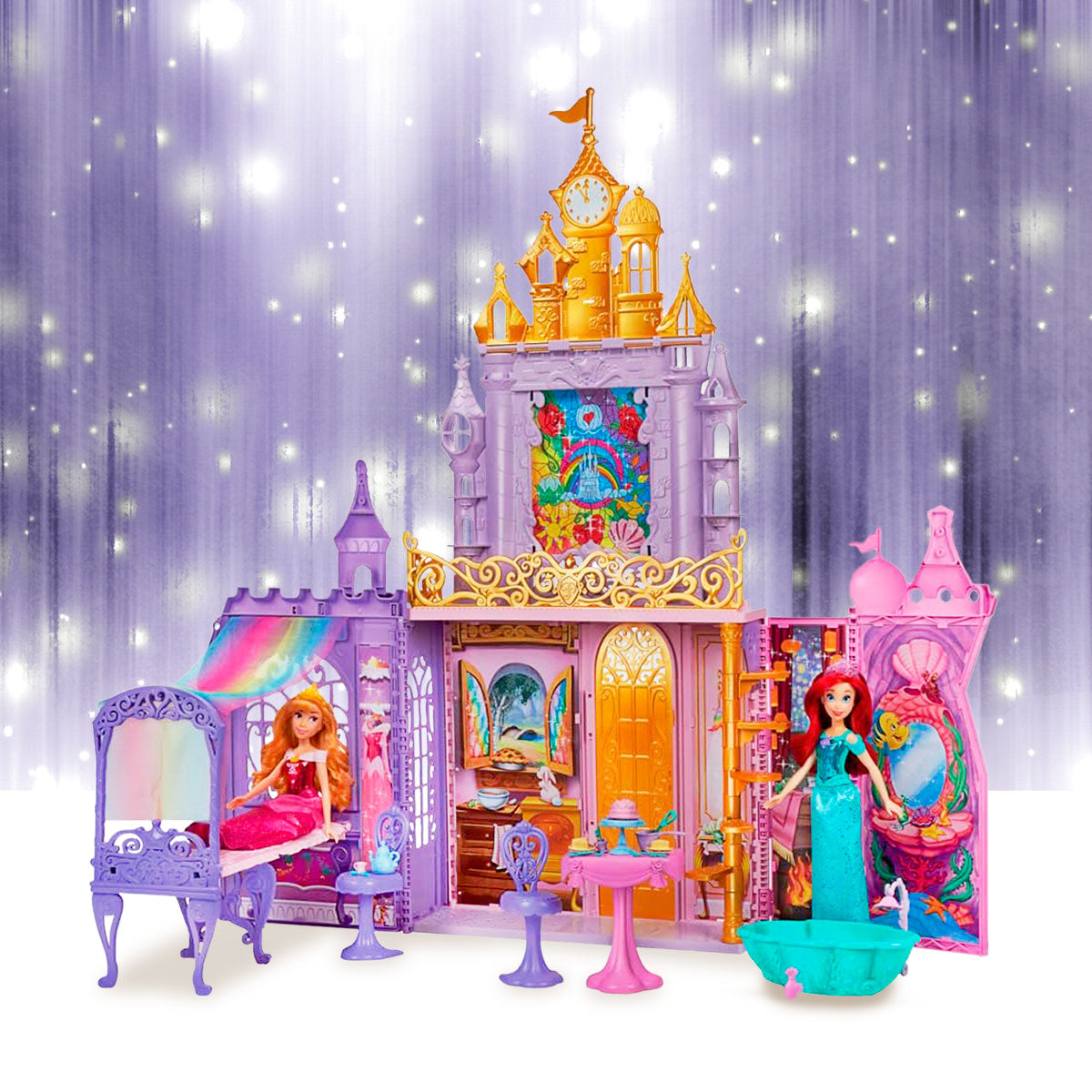 Castillo Plegable Fold 'n Go Celebration para Muñecas, Hasbro Disney Princess