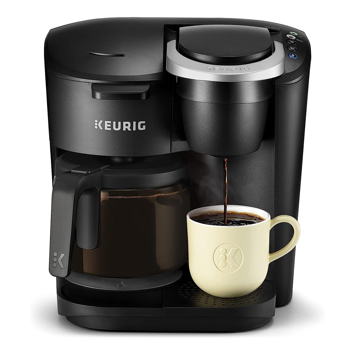 Keurig K-Duo Essentials, Cafetera para Cápsula K-Cup, color Negro; Reacondicionada