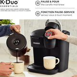 Keurig K-Duo Essentials, Cafetera para Cápsula K-Cup, color Negro; Reacondicionada