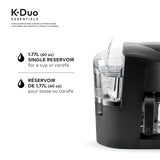 Keurig K-Duo Essentials, Cafetera para Cápsula K-Cup, color Negro; Reacondicionada