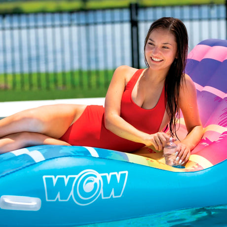 Silla Inflable para Piscina, Wow Sports Sunset Chaise Lounge