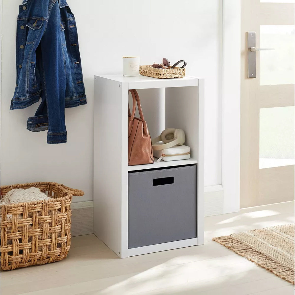 Organizador de 2 Cubos color Blanco, Brightroom