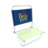 Silla de Playa Sun Fun color Azul con Verde