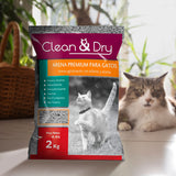 Arena para Gato Clean & Dry 2 Kg