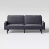 Sofá Futón color Gris Carbón con Brazos, Room Essentials