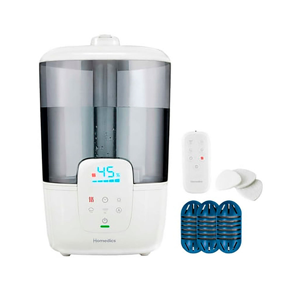 Humidificador Ultrasónico 2G de Niebla Cálida, Homedics