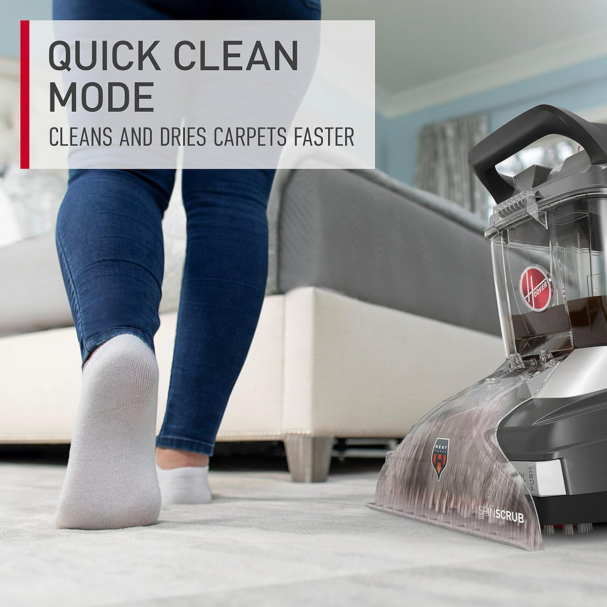 Máquina Limpiadora de Alfombras, Hoover PowerScrub XL (Reacondicionado)