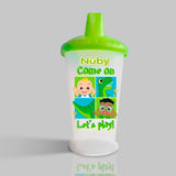 Vaso entrenador con Boquilla de Cocomelon Let´s Play color Verde 240ml