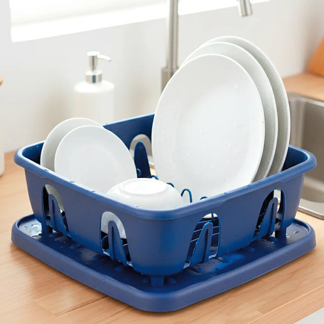 Escurridor de Plástico, Color Azul