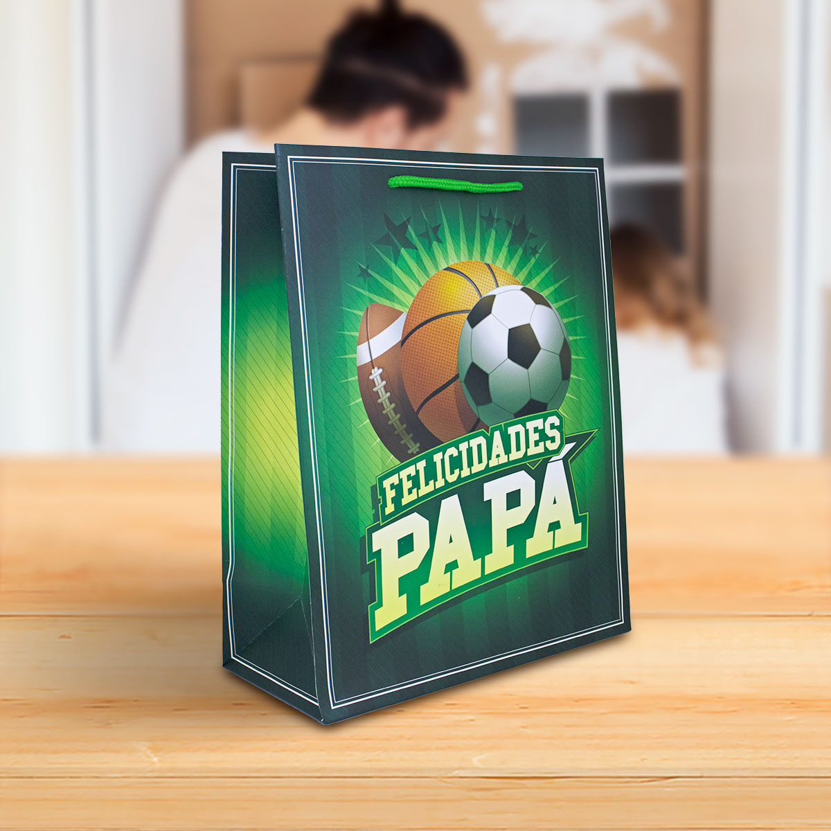 Bolsa de Regalo "Felicidades Papá", Día del Padre