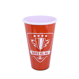 Vaso de Plástico "Eres el #1" color Rojo 852ml. Día del Padre