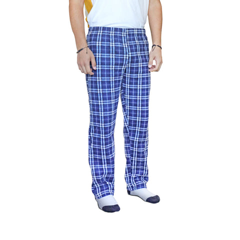 Pantalón de Pijama color Azul con Blanco para Caballero
