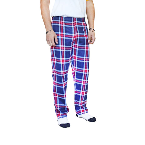 Pantalón de Pijama color Azul Marino con Rojo para Caballero