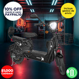 Bicicleta Eléctrica Negra Kiwo GY801