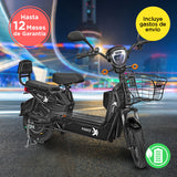 Bicicleta Eléctrica Negra Kiwo GY801