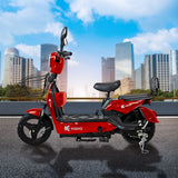 Bicicleta Eléctrica Kiwo Jy-001, color Rojo