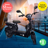 Bicicleta Eléctrica Negra Kiwo GY801