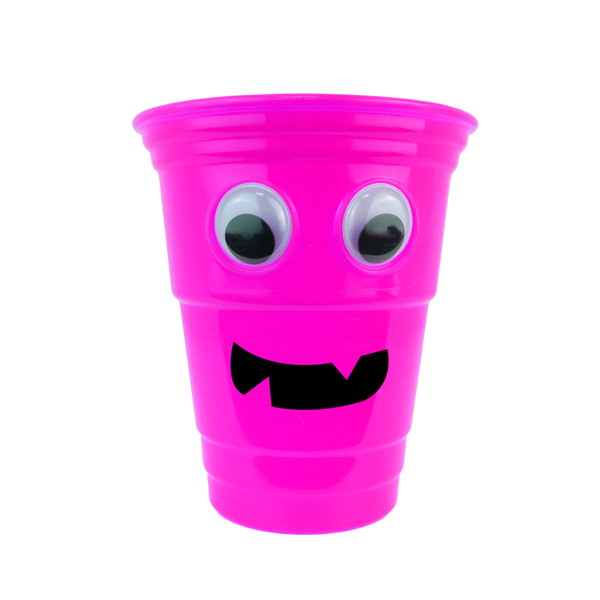 Vaso color Fucsia con Diseño de Halloween