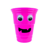 Vaso color Fucsia con Diseño de Halloween