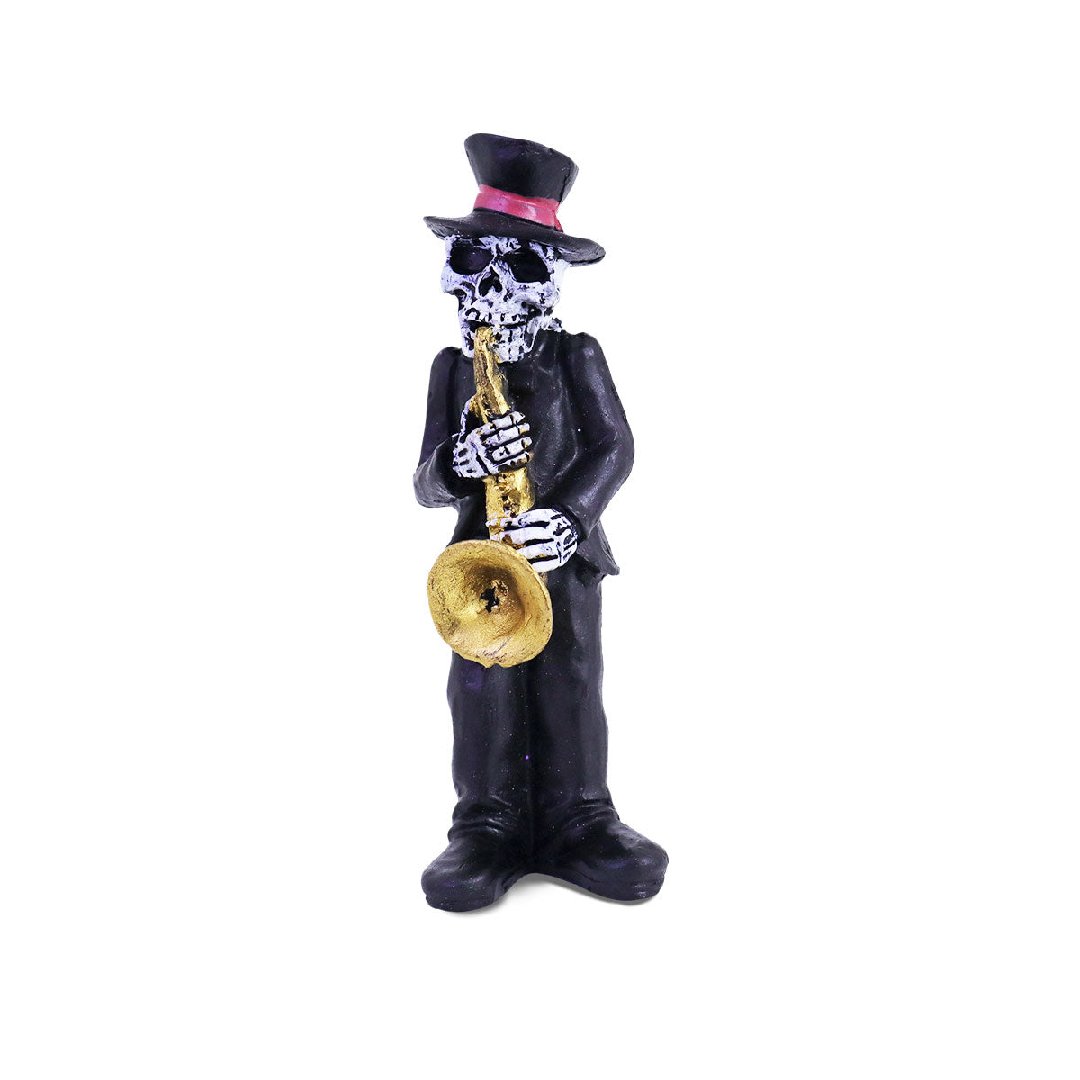 Figura Decorativa con Diseño de Músico Tocando el Saxofón