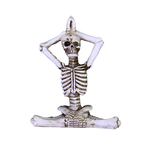 Decoración de Esqueleto en Posición de Yoga