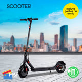 Scooter Plegable Kiwo Color Negro, Motor 250w, Velocidad Máxima 25km/h