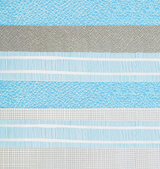 Juego de Sábanas Matrimoniales, Color Azul y Gris