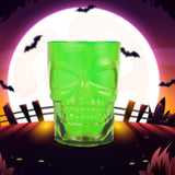 Vaso con Diseño de Calavera para Halloween, color Verde