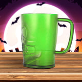 Vaso con Diseño de Calavera para Halloween, color Verde