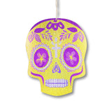 Decoración Colgante de Catrina color Amarillo para Día de Muertos