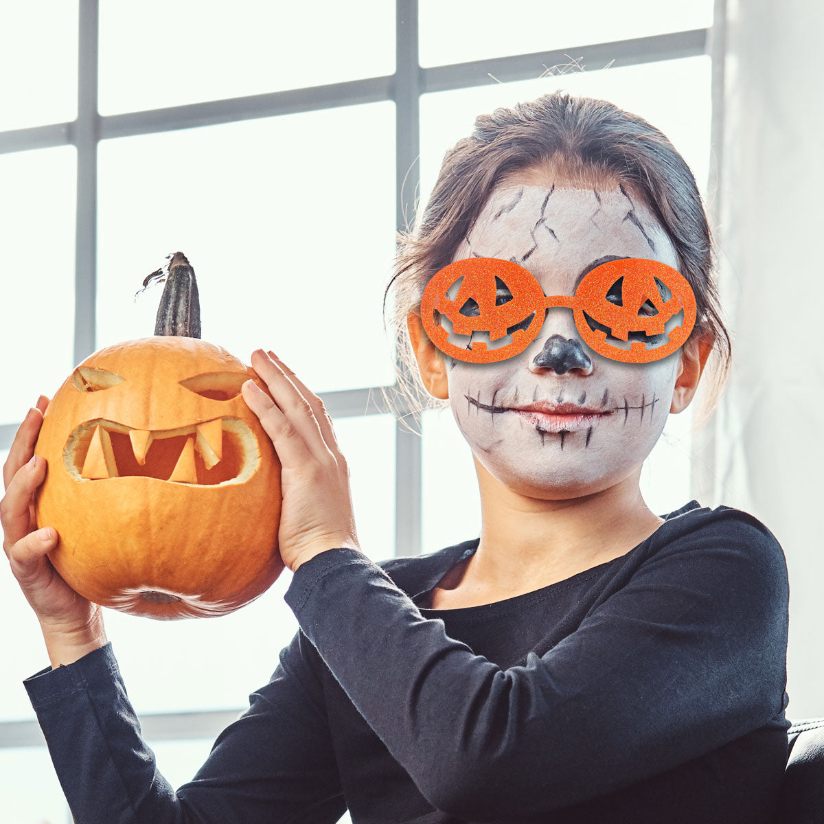 Lentes con Diseño de Calabaza para Halloween