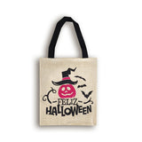 Bolsa de Yute para Dulces con Diseño de Halloween